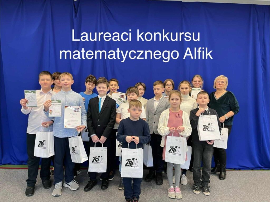 Laureaci konkursu Alfik Matematyczny